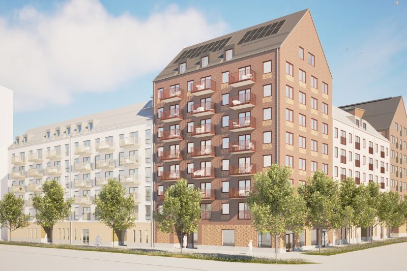 Illustration av nybyggnation i Djurgården