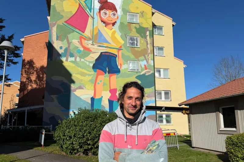 Muralmålning i Lambohov