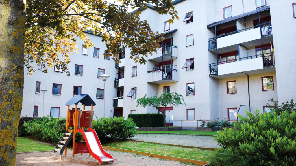 Innergård med lekplats